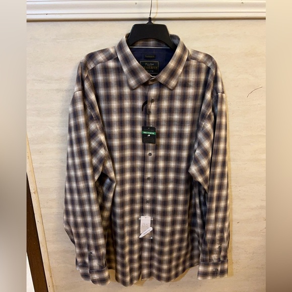 NWT- Jos. A. Bank Reserve Cotton/Cashmere Blend Sport Shirt - Picture 1 of 9